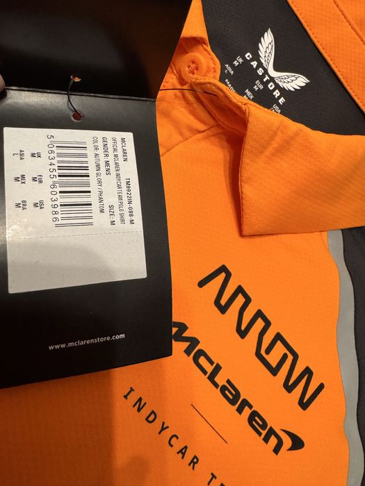 Castore McLaren Official Indy Car Team Polo Shirt (M)