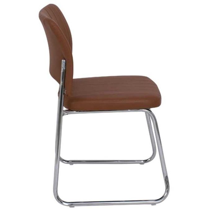 Стол, VENUS, Кафяв, Черен, Бял, Изкуствена кожа, 52х52х83см.