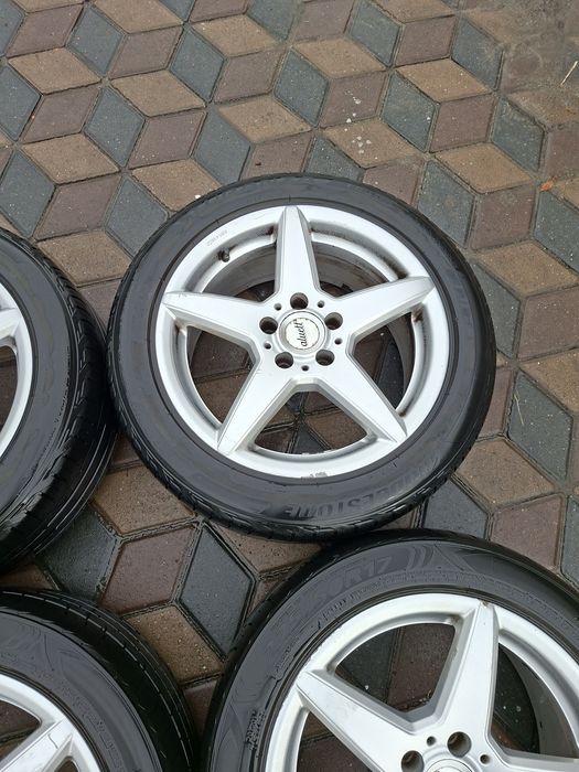 JANTE ALUETT * 5 X 112 R17 * Audi / Vw / Skoda Mercedes * Cauciucuri 225 / 50 / 17 + Prezoane + Inele centrare * Import Germania * Set Complet 950 Ron