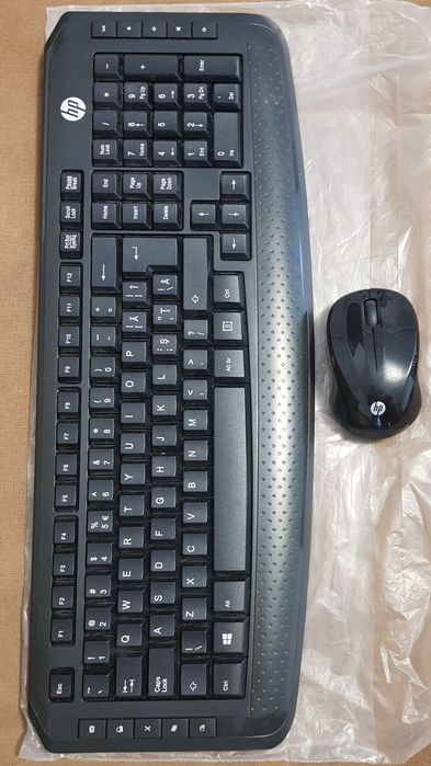 tastatura si mouse wireless (kit) HP, tastatura Genesis, mouse Myria