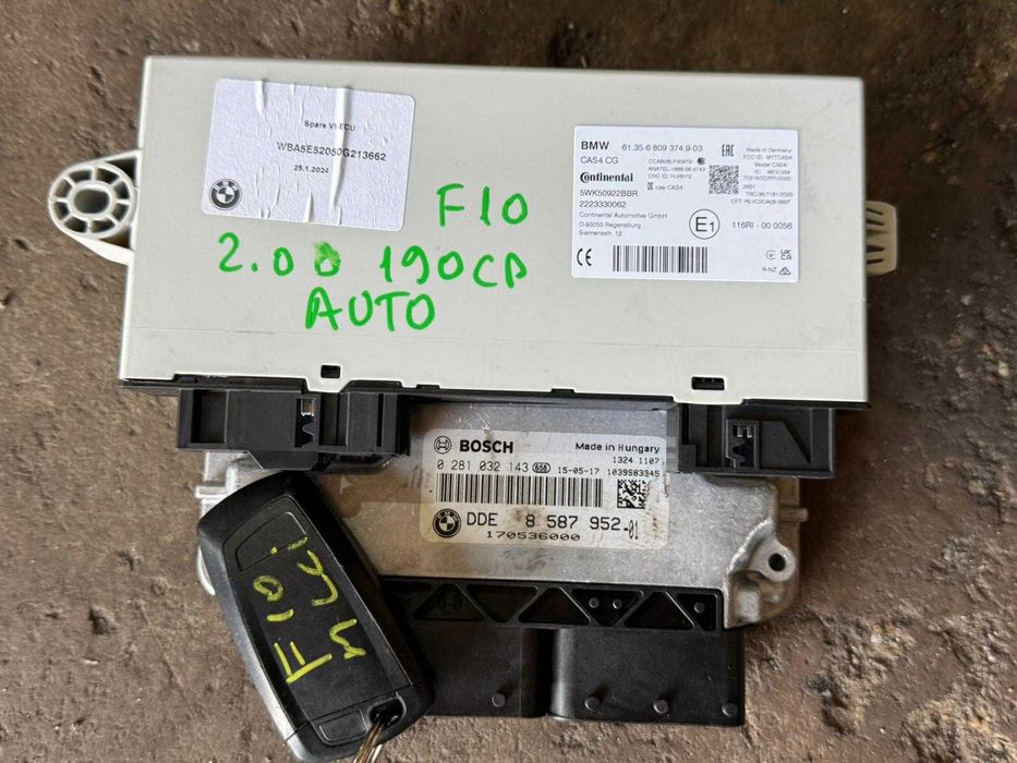 Kit pornire ecu calculator motor cas BMW seria 5 F10 facelift 8587952