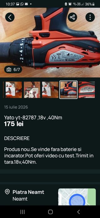Yato yt-82787 ,18v ,40Nm