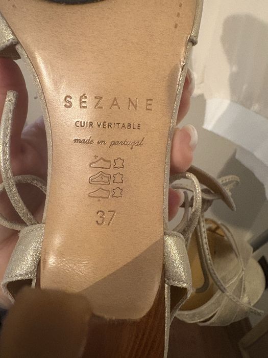 Sezane сандали естествена кожа .