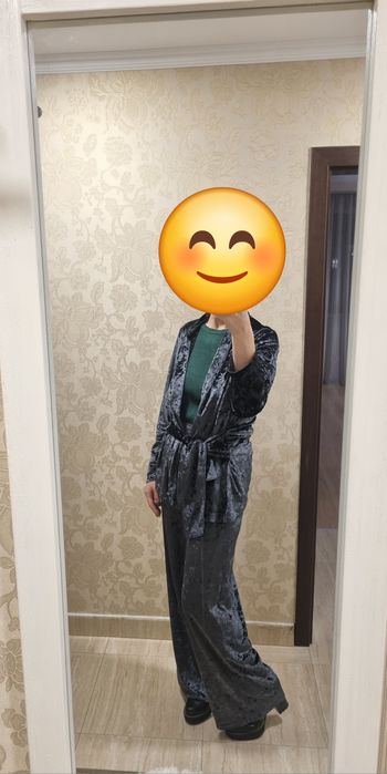 Панталон и сако тип кимоно - плюш