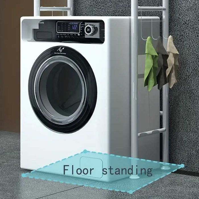 Расширяемая 3-ярусная полка для хранения стиральной машины