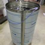 Butoi (cisternă) INOX cu capac flotant 200 L cu camera din silicon, cadou robinet din INOX Garantie 24 Luni Livrare rapida NOU