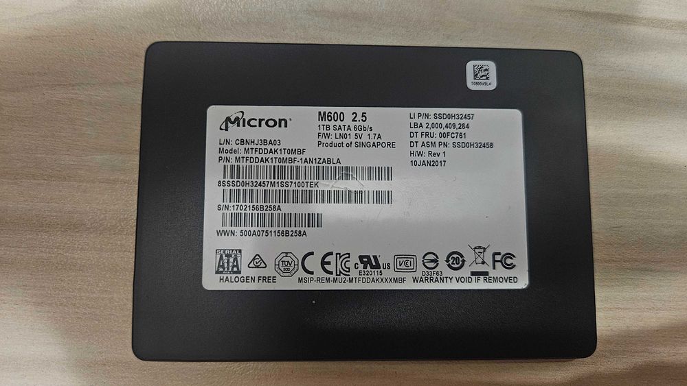 2.5 Sata3 1tb Micron