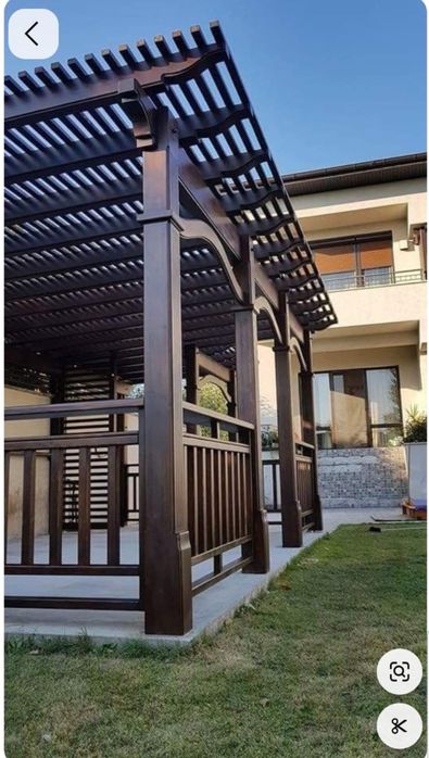 Беседка пергола качеля урна навес