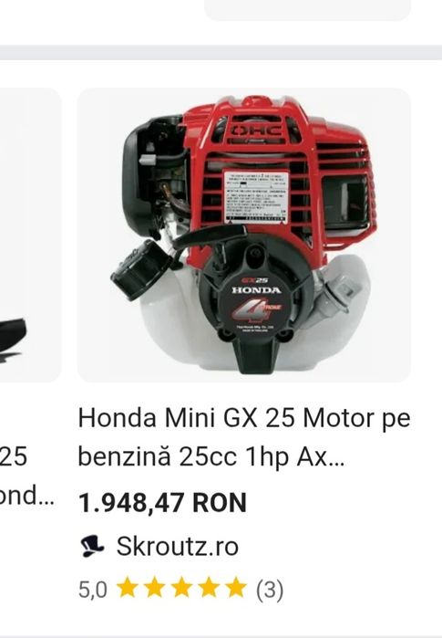 Honda GX25 motocoasa pe benzina 4 timpi