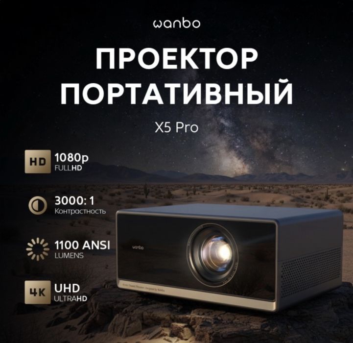 Проектор Wanbo X5 Pro синий