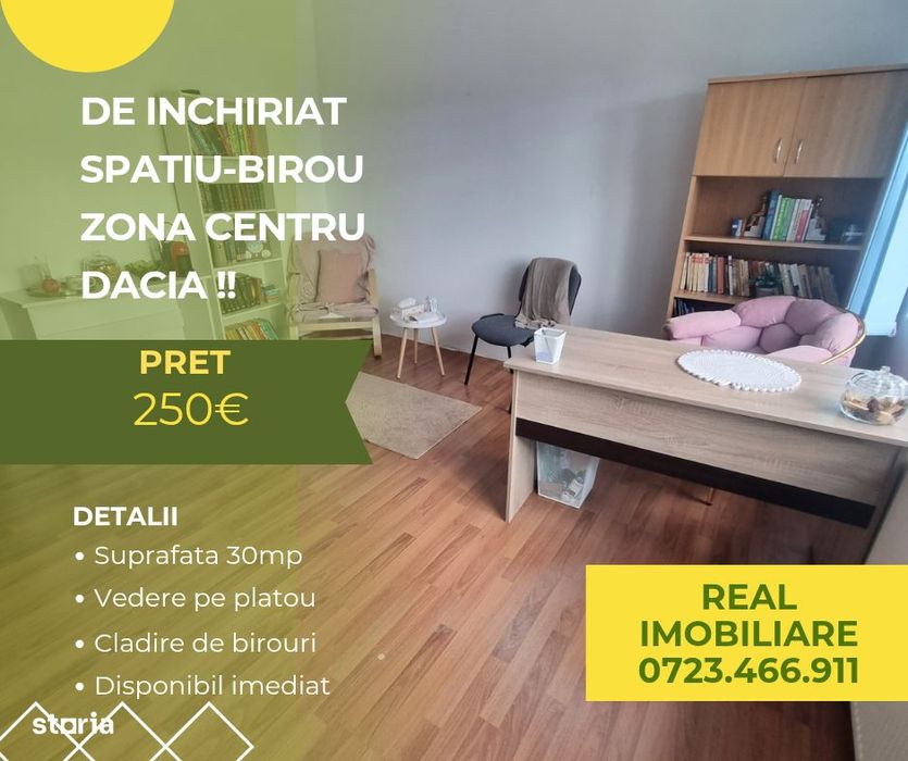 Spatiu central - 30mp- pretabil birouri!
