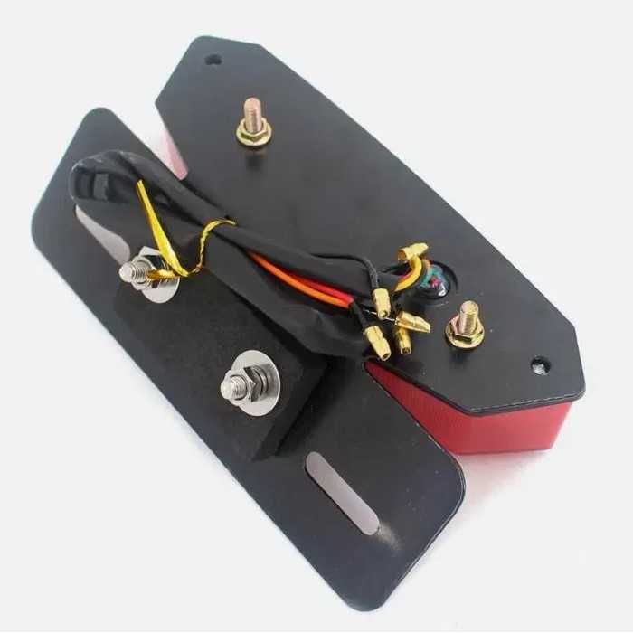 Диоден стоп с мигачи за мотор Automat, LED, Стоп със стойка за номер