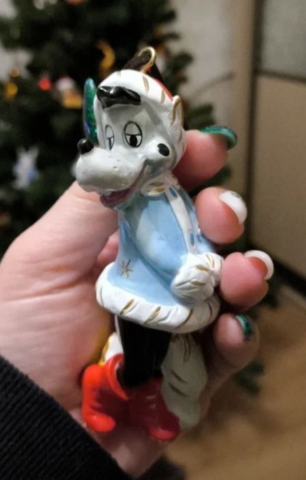 Мишка -елочная игрушка-статуэтка