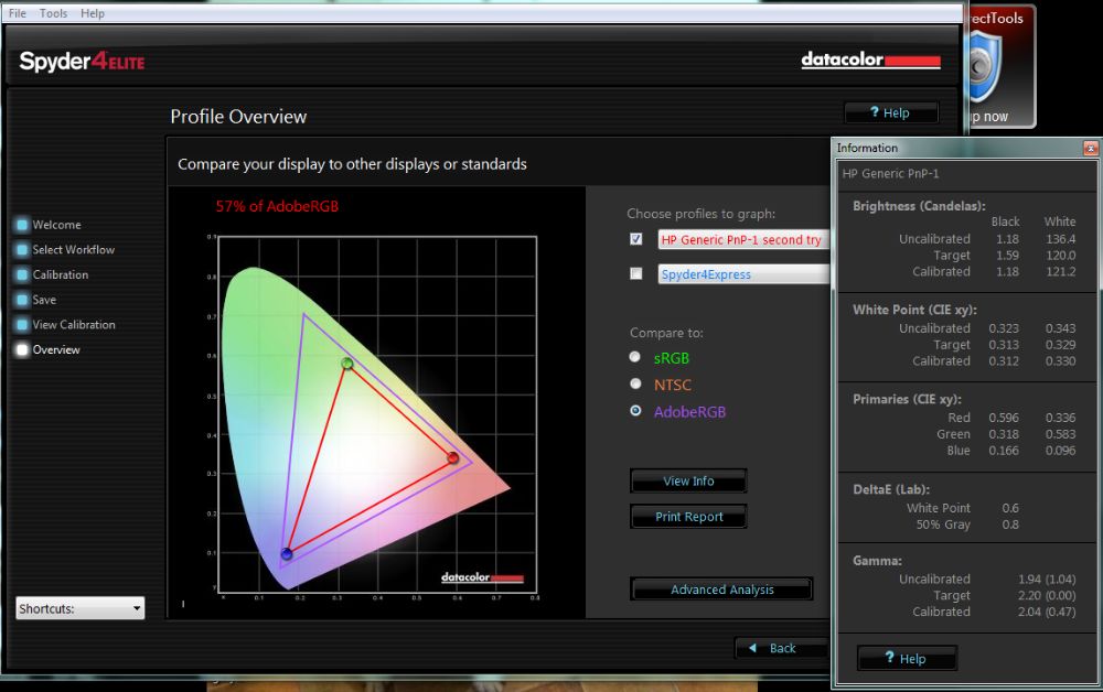 Calibrare monitoare, display laptop.