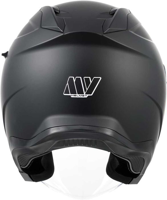 MY-835 джет каска с визьор, ECE 22.06, матово черна, M N5