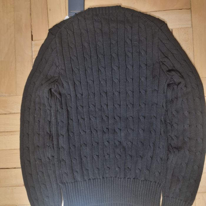 Pulover Negru Polo Ralph Lauren Cu Logo Alb Nou Cu Eitcheta - Marime S