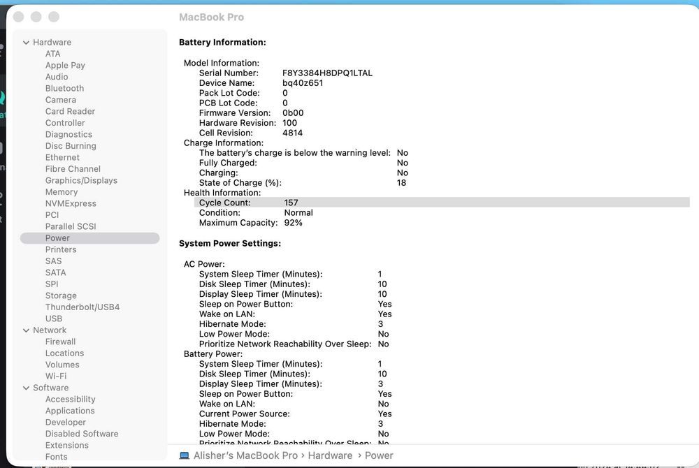 MacBook Pro 14 m3 8/512 92%