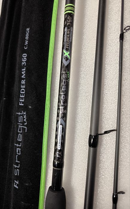 SET 2 Lansete Feeder FL Strategist Lake Feeder 3.60m, 80g, 3+3seg
