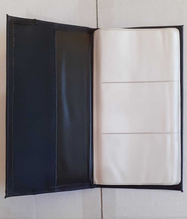 визитник за бюро черен с метална плочка за 160 визитки и други