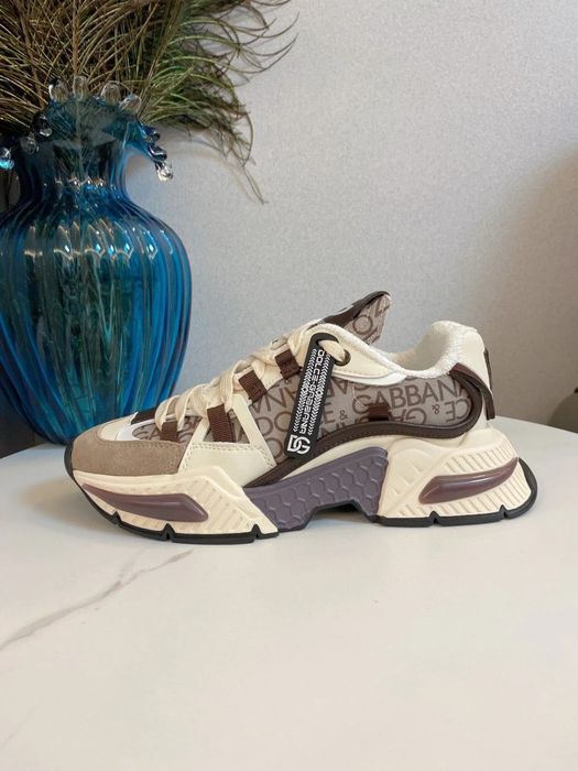 D&G DG New Sneaker "Beige/Brown Monogram"