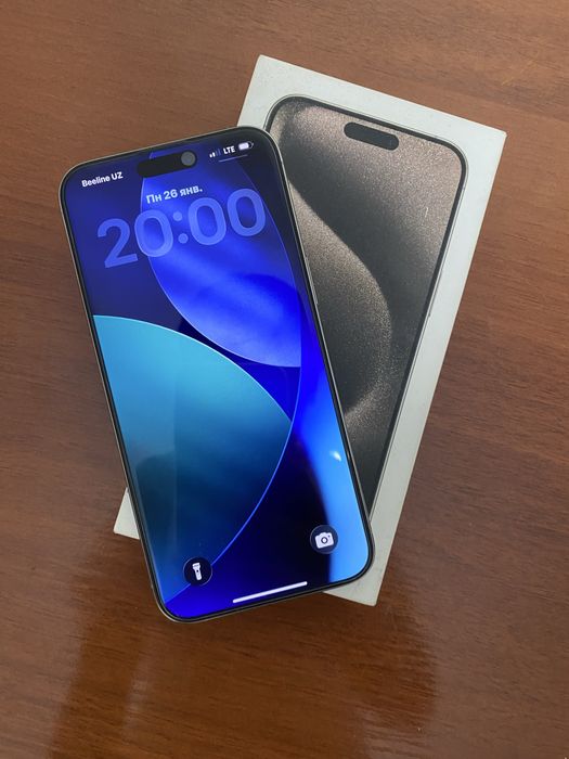 Iphone 15 pro max 256 gb  holati ideal ochilmagan karobka dokument