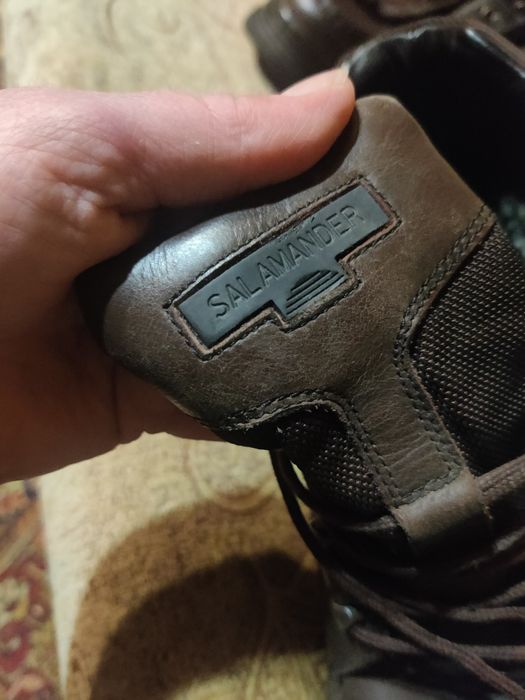 Мъжки зимни кожени боти Salamander.Размер 45,5