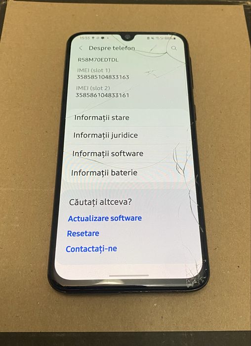 Placa buna si sticla fisurata dar ecran bun