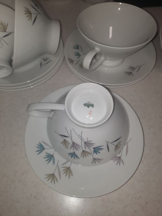 Set cafea, 6 persoane, Rosenthal, anii 1960