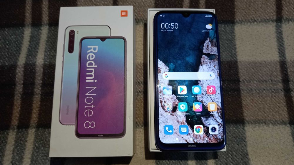 Xiaomi Redmi Note 8 (4гб/64гб) (Type-C, IPS) с коробкой.