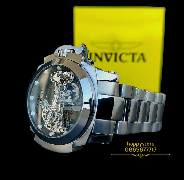 часовник INVICTA Coalition Forces Silver Skeleton Full metal automatic