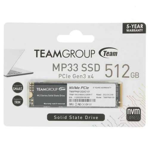 512 ГБ M.2 NVMe накопитель TEAMGROUP MP33