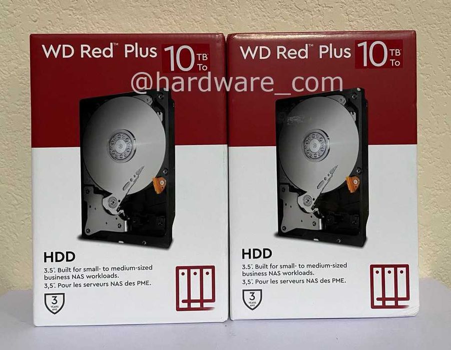 WD Red Plus 10Tb NAS 7200 RPM CMR Количество! Новые + Перечисление