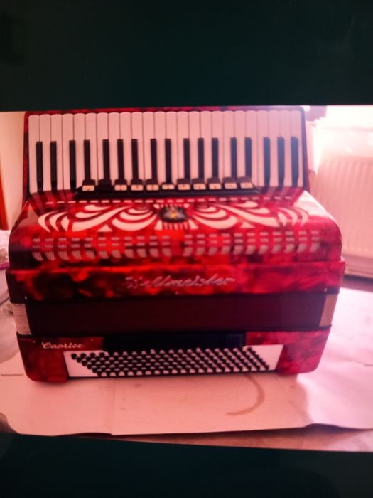 Acordeon  de vanzare120 basi acordeonul are burduf original are compre
