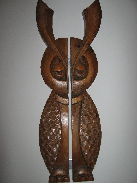 бухал дърворезба