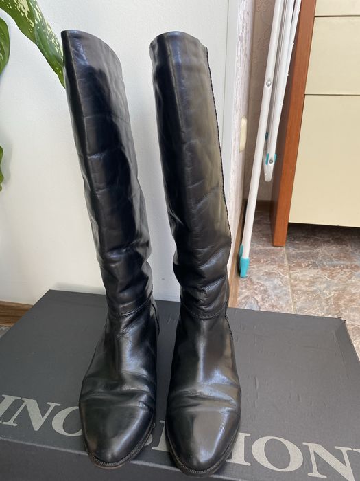 Продам сапоги Италия, кожанные
