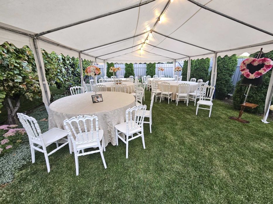 Inchiriere cort evenimente, aranjamente pentru gatitul miresei