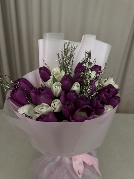 Букет тюльпанов, свежий