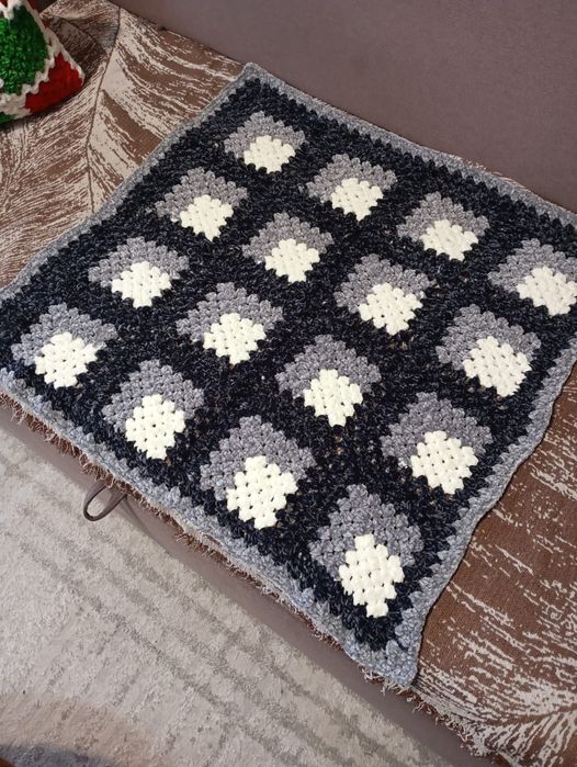 Детский пледик вязаный