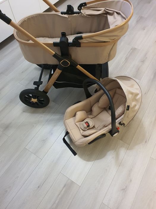 2x Carucior, 3 in 1, cu suspensii duble si landou