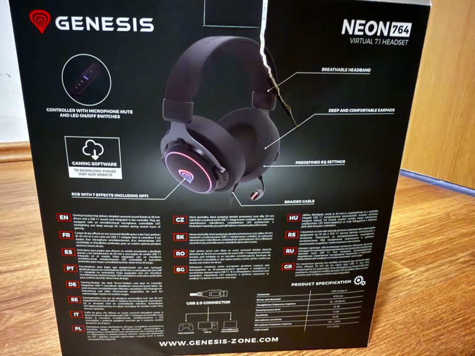 Геймърски слушалки Genesis с гаранция