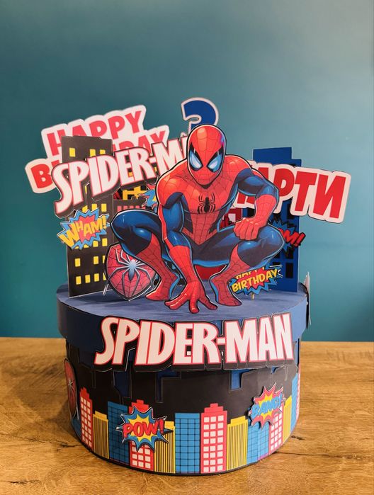 Картонена торта Спайдермен Spiderman