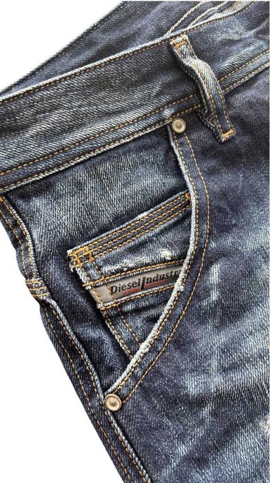 Diesel Industry дънки тъмносини distressed