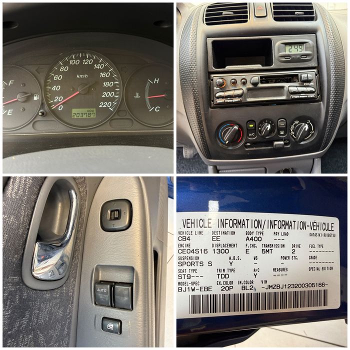Mazda 323i Sedan 2001 | 1.3i | 90CP | Clima Ac | Radio | 203.000Km