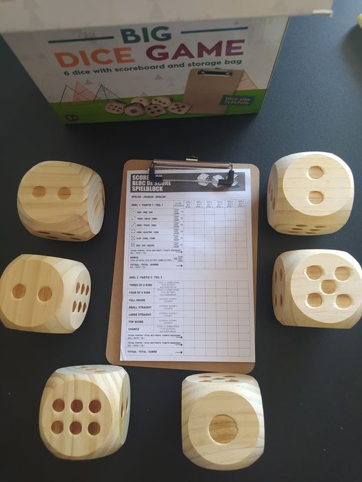 Детска игра с дървени зарове- неизползвана