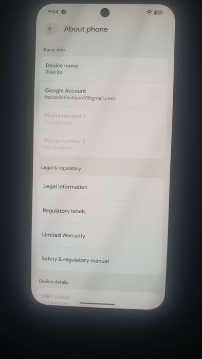 Google pixel 8a sotiladi