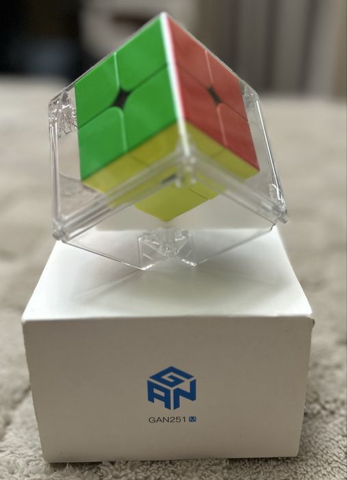 Кубик Рубик gan 2x2 магнитный,оригинальный коробка бор