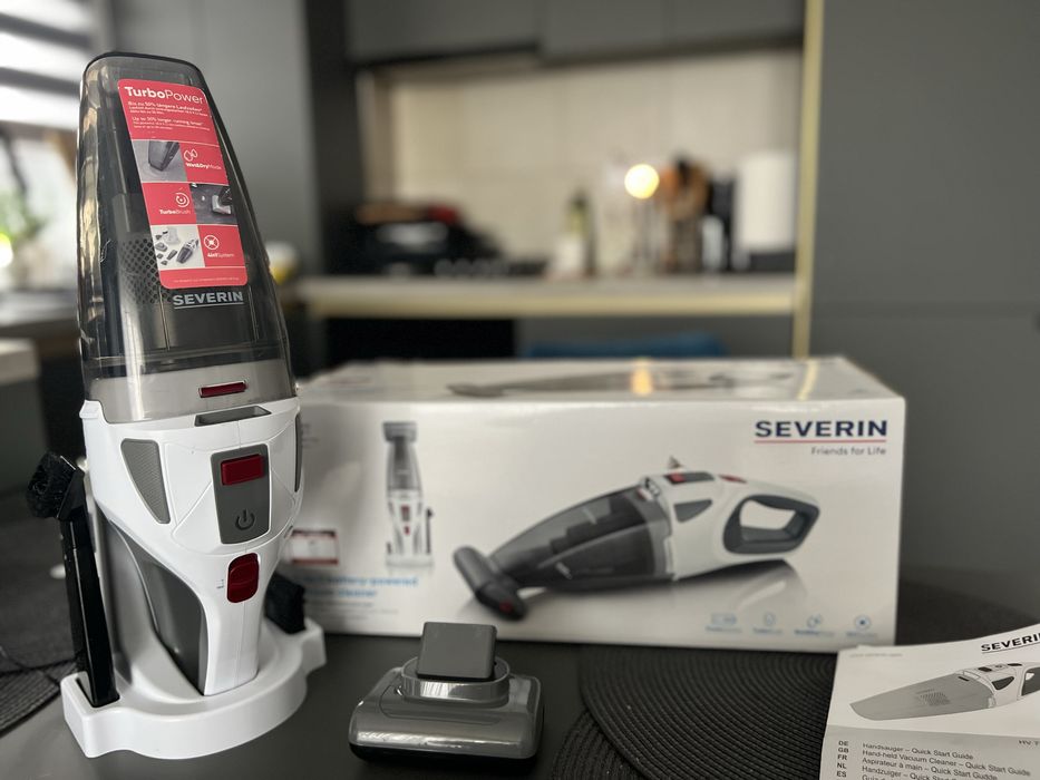 Aspirator de mana Severin HV7146 4in1 18V, Aspirare lichid - Impecabil