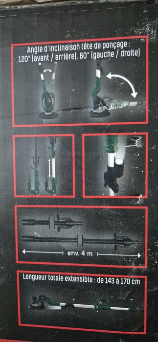 НОВ ! PARKSIDE Шлайфмашина за стени и тавани / жираф /