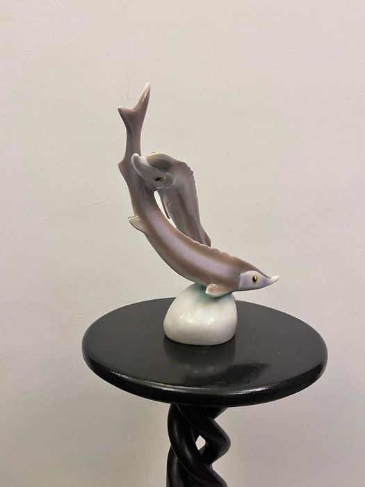 Bibelou statueta portelan HOLLOHAZA de dimensiuni mari bibelouri
