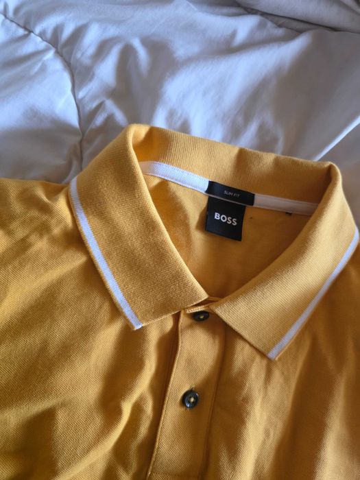 Нов BOSS PADDY Polo Shirt Мъжка Тениска С Яка Ежедневна Раз.L